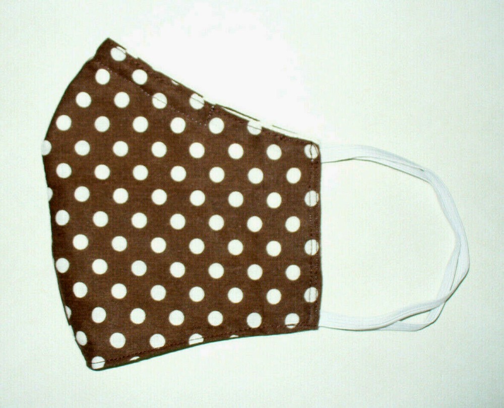 Face Mask Wire Adult Cloth Brown