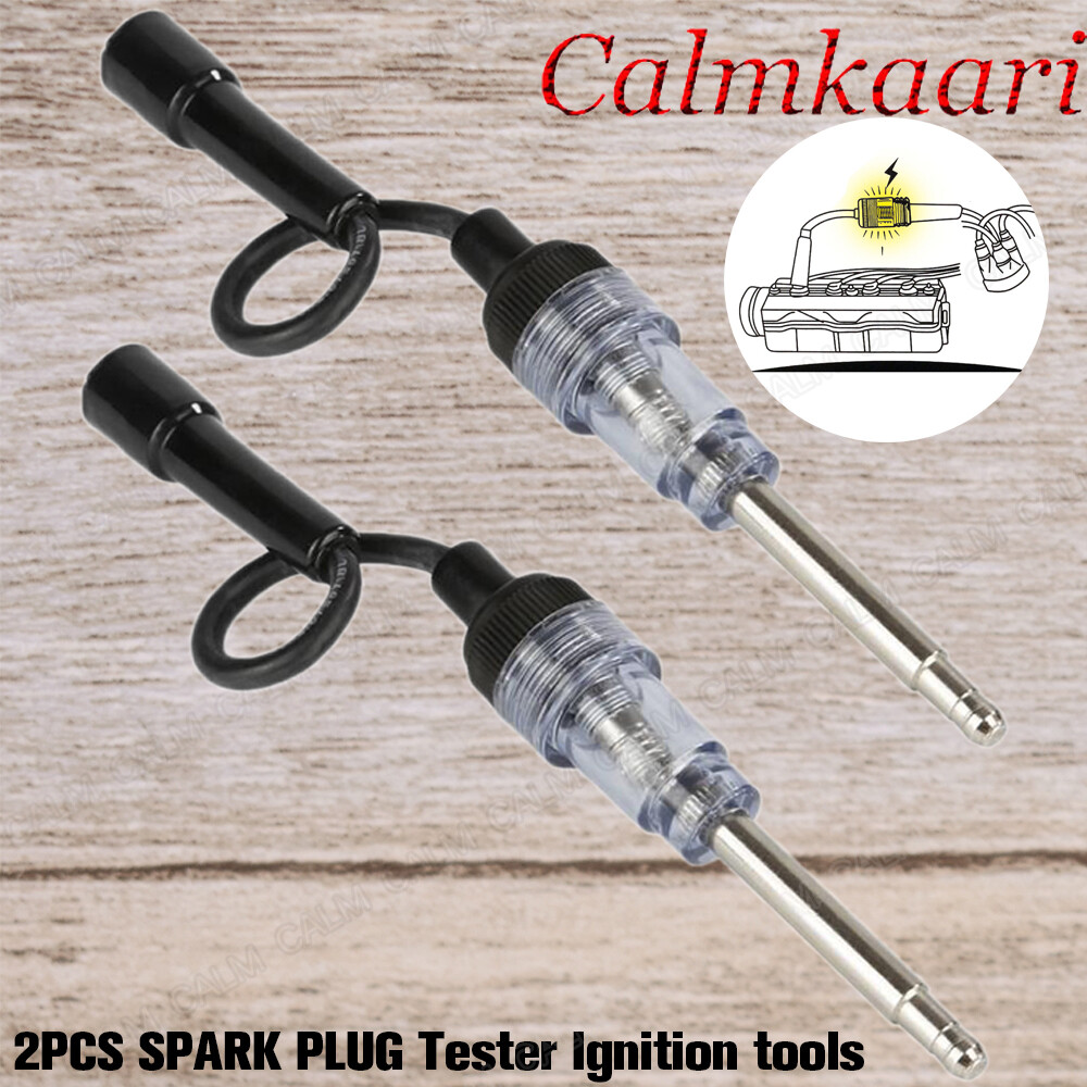 2PCS SPARK PLUG Tester Ignition System Coil Engine In Line Diagnostic Test Tools