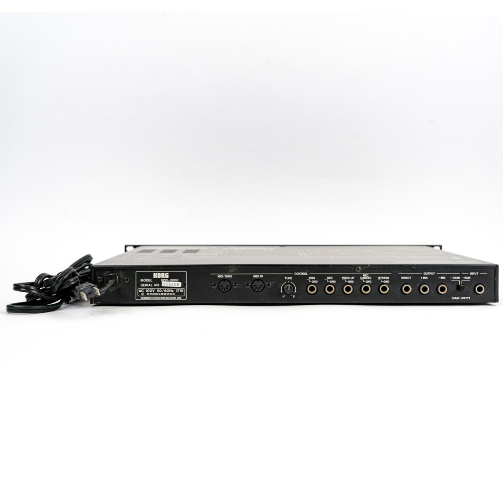 Korg SDD-2000 SDD2000 Sampling Digital Delay Effect Processor Rackmount