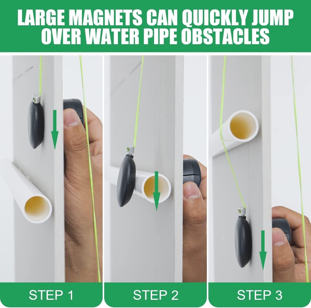 Magnetic Wiremag Puller,Wire Puller Tool,Fish Tape Wire Pulling System,Wire C...