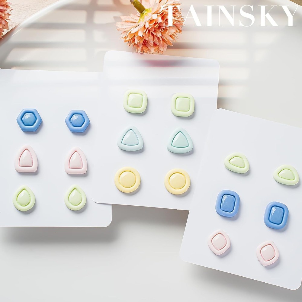 TAINSKY Polymer Clay Cutters - Frame Cutters, Boho Mini Studs Set