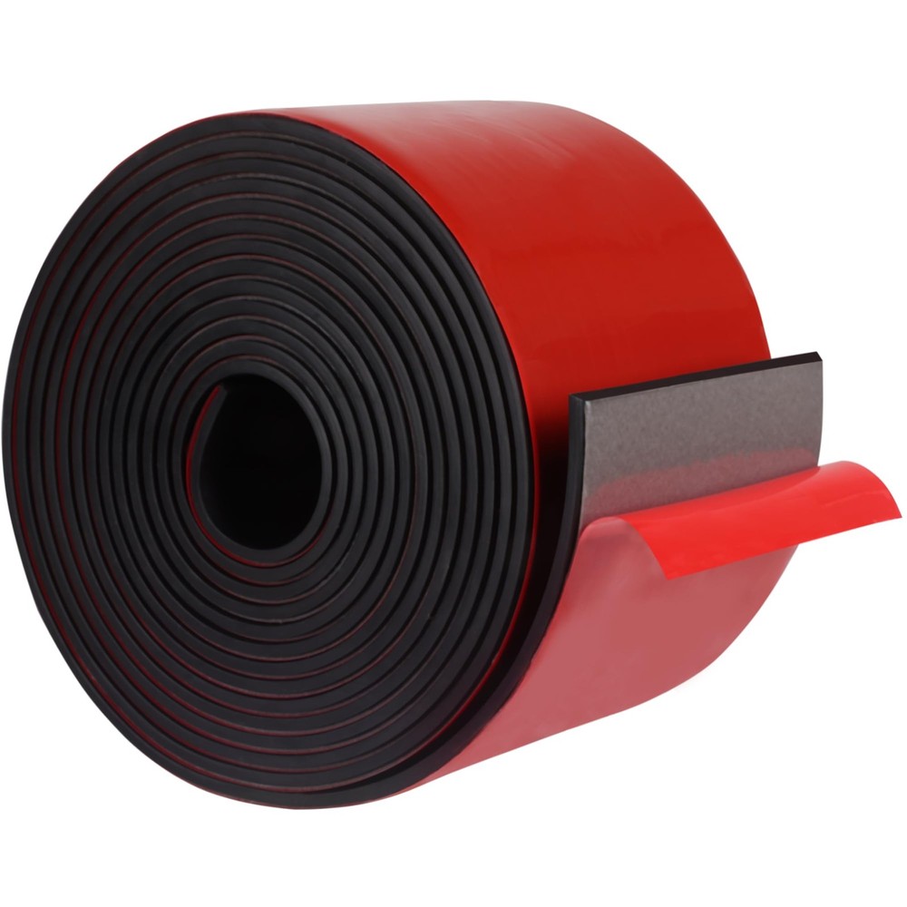 3'W x 1/8"Thick x 10'L Neoprene Rubber Sheets Adhesive Solid Rubber Rolls