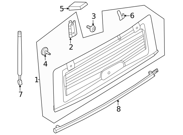 Genuine Ford Door Hinge Cap M2DZ78420B00A