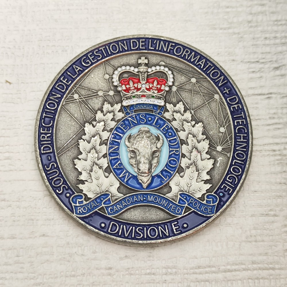 RCMP E Division Information Management + Technology Branch Challenge Coin