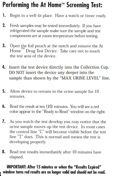 at Home Drug Test Marijuana