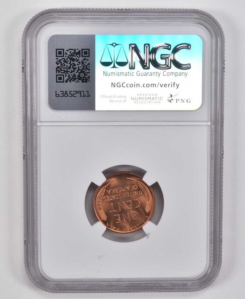 MS66 RD 1945 Lincoln Wheat Cent NGC Special Label