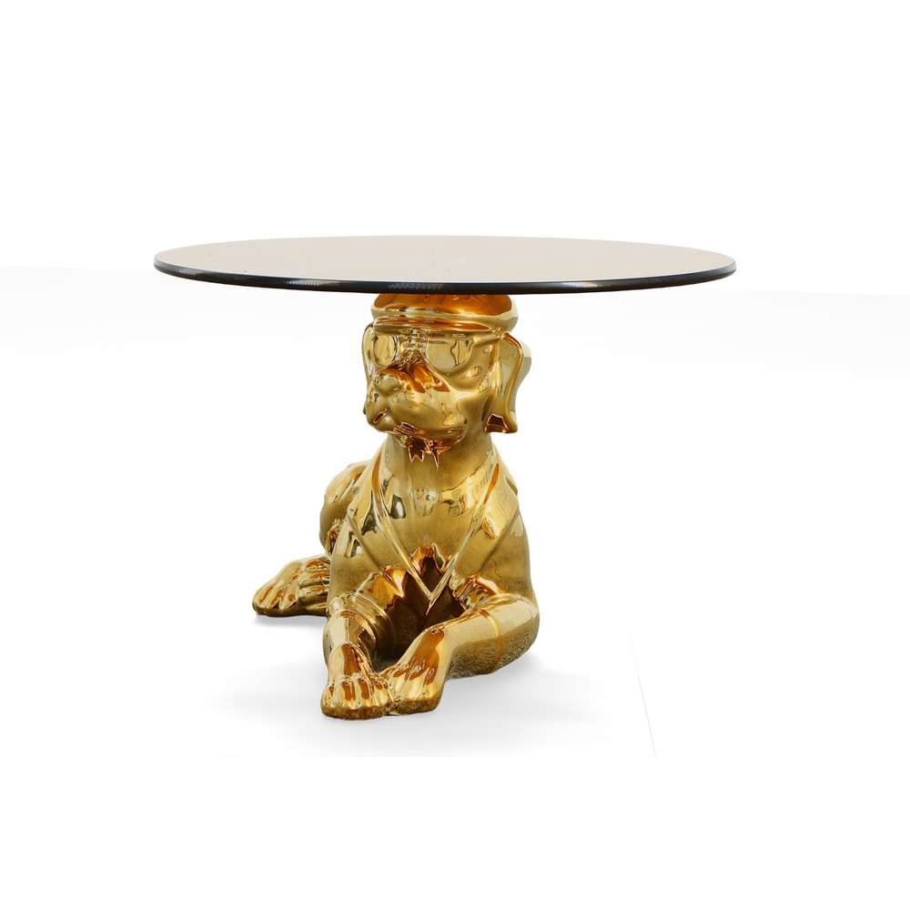 Small Dog with glasses Statue