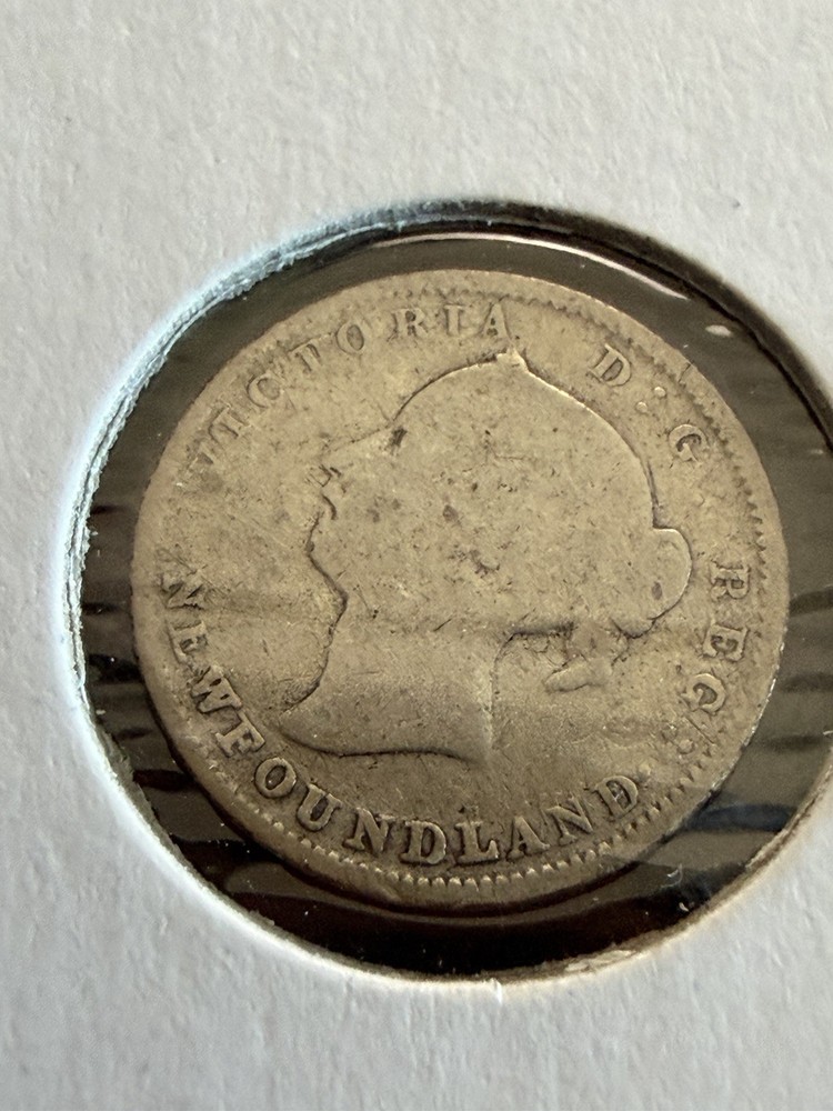 1896 Newfoundland 5 Cents Silver