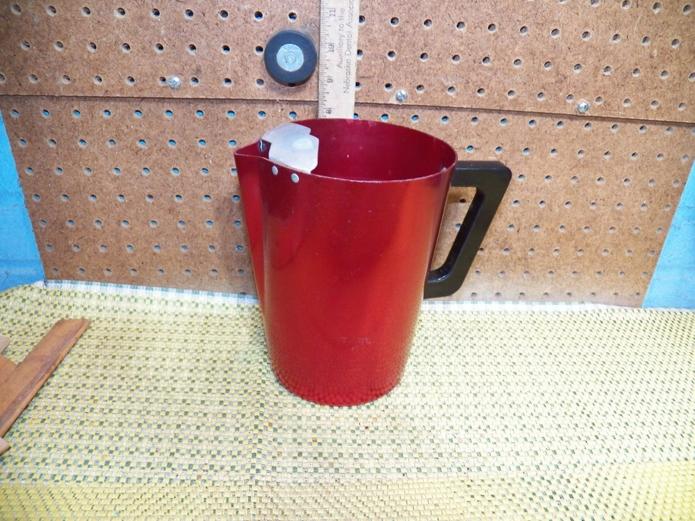 Vintage REGAL Red Anodized Aluminum Pitcher