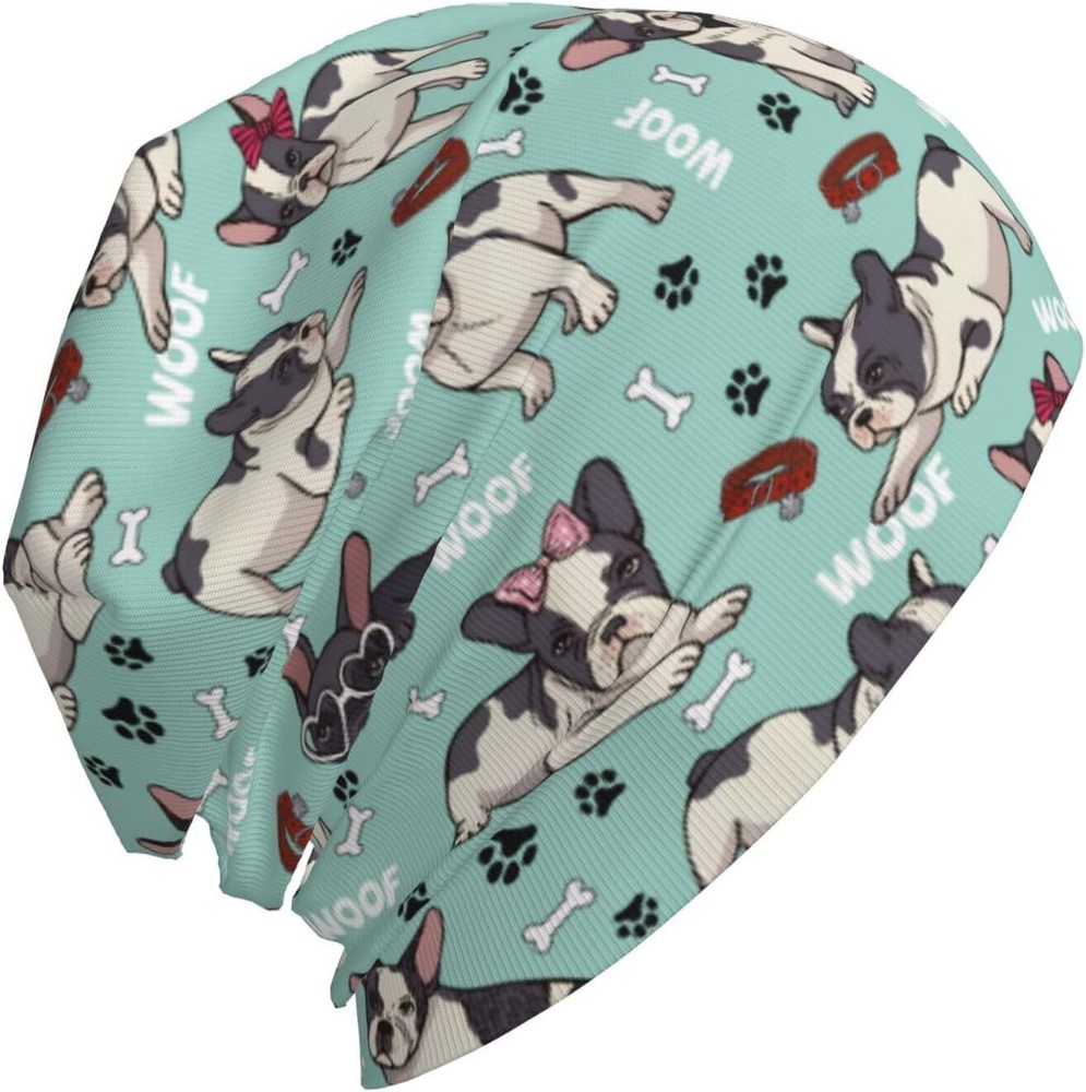 Majoug Flower Skull Pattern Beanie Hat, Kid One Size, Hat2