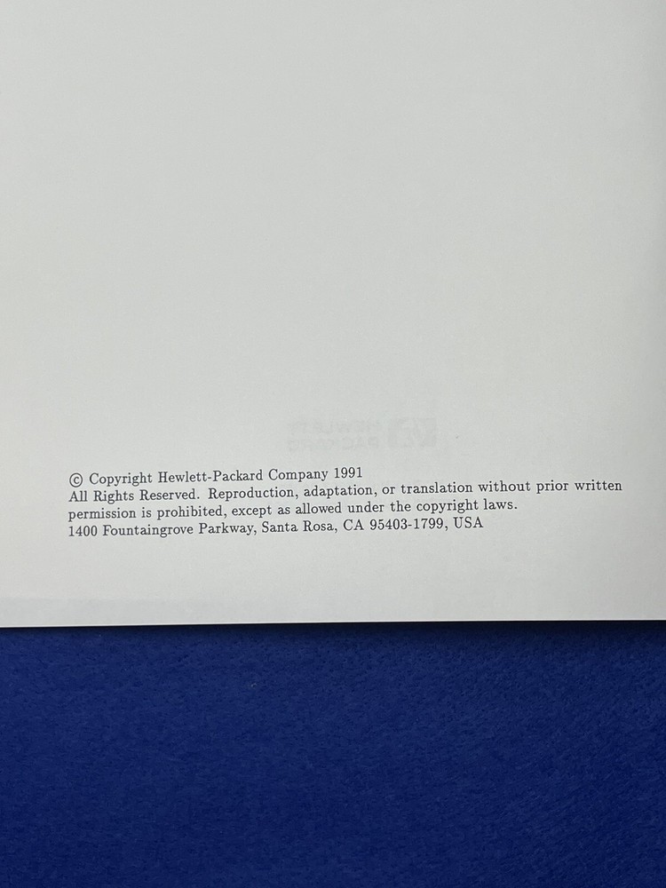 HEWLETT PACKARD HP 86207A 75 OHM DIRECTIONAL BRIDGE OPERATING SERVICE MANUAL