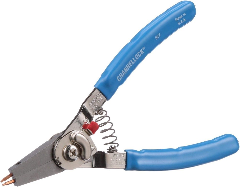 8-Inch Precision Snap Ring Pliers with Interchangeable Tips for Versatile Use