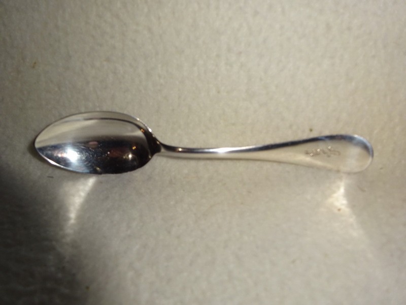 Antique 1902 Sterling Silver Toddler Spoon/Commemorative-Initialed and Dated-VG