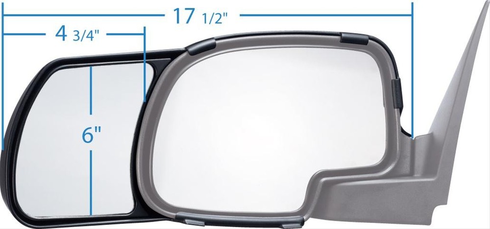 K-Source Snap-on Towing Mirror - Chevy/GMC - 99-06