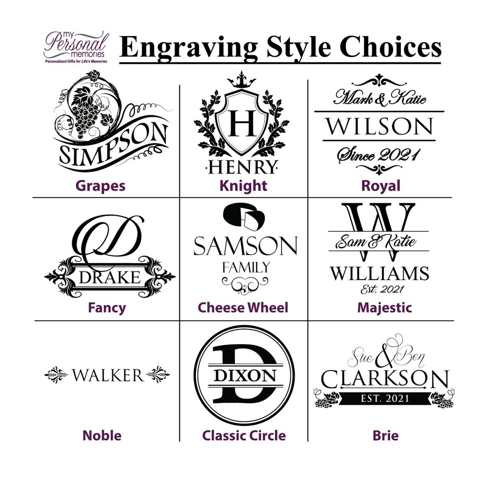 Custom Engraved Rectangle Cheese and Serving Board, Acacia and Slate