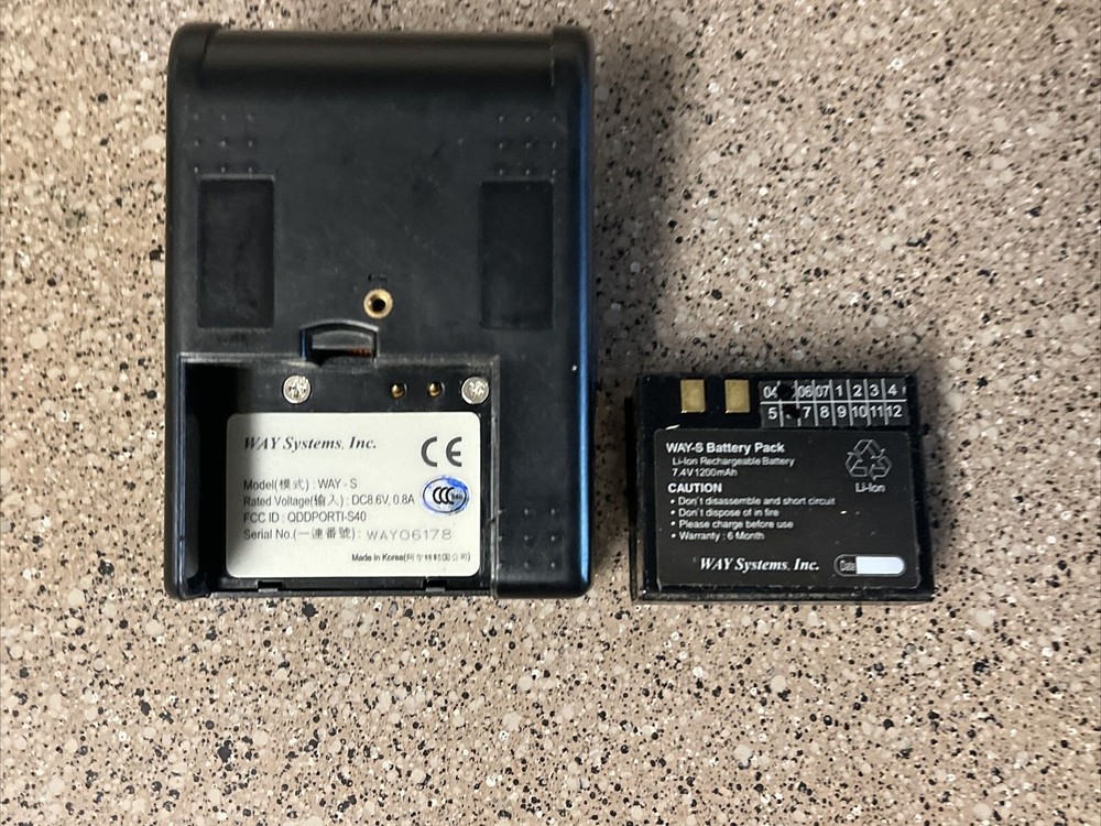 WAY SYSTEMS MOBILE PORTABLE THERMAL Printer Receipt Desktop (see descript)