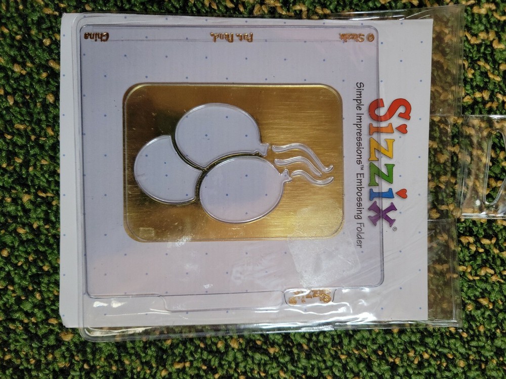 Sizzix SI Embossing w/Folder BALLOON BUNCH NEW!
