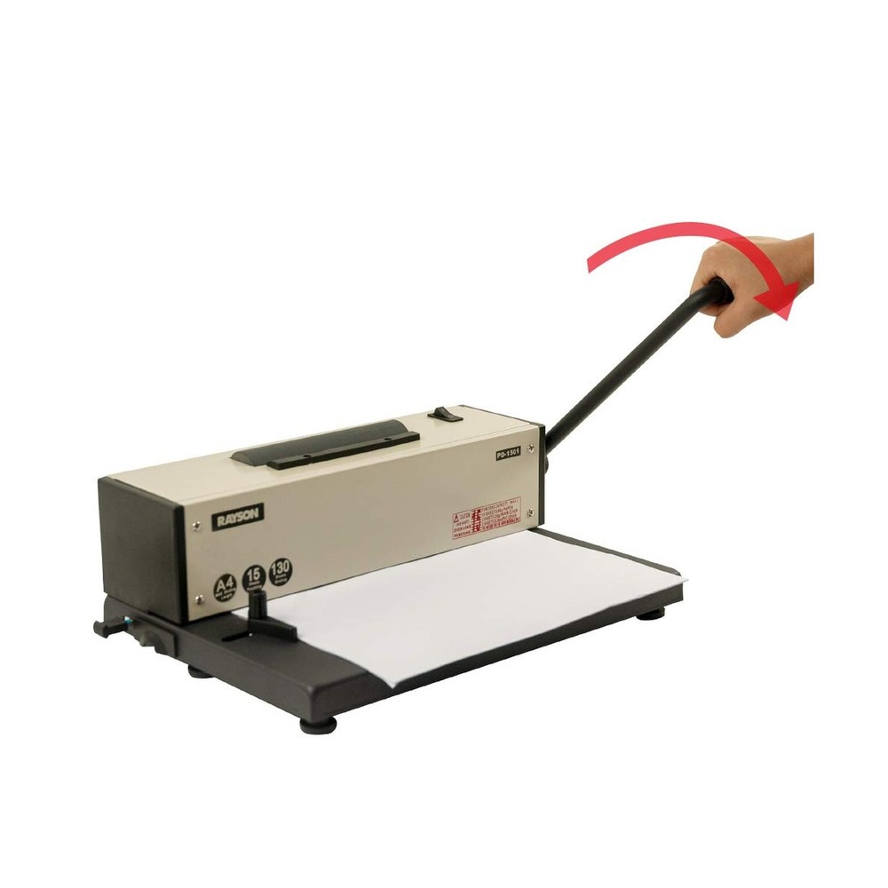 Rayson PD-1501 Coil Binding Machine with Electric Coil Inserter - Professiona...
