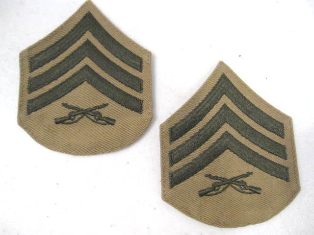 USMC Rank E-5 Sergeant Chevron Stripe Set - Female