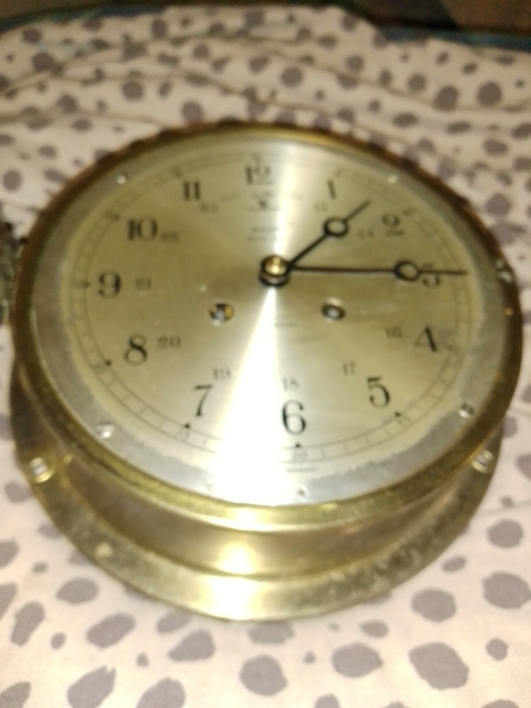 Salim brass maritime clock