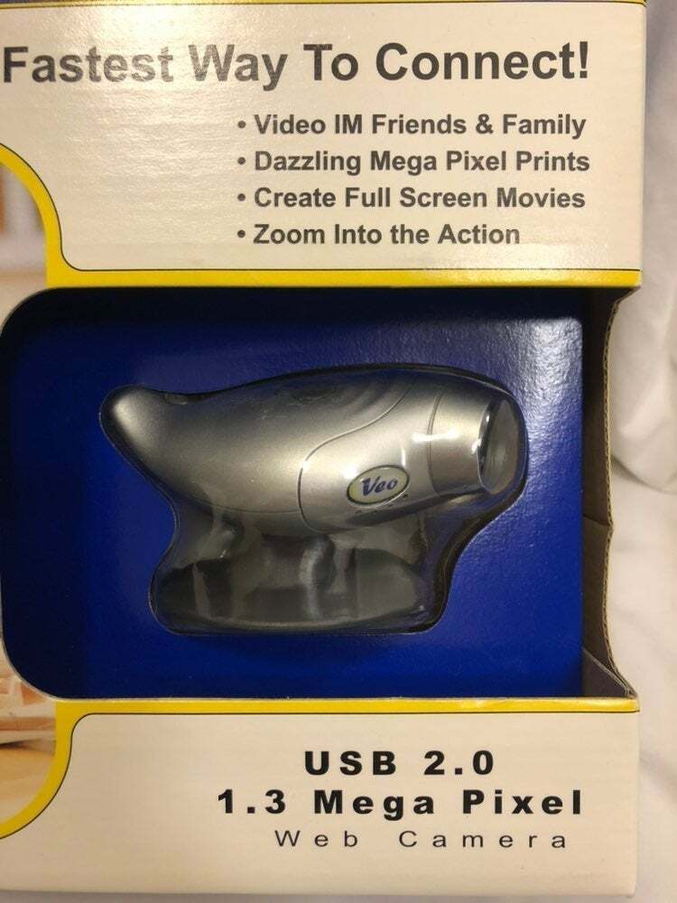 USB 2.0 WEBCAM 1.3 MEGA PIXEL WEB CAMERA / MICROPHONE VEO VELOCITY CONNECT ~ NEW