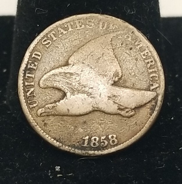 1858 Flying Eagle Penny Cent #0408