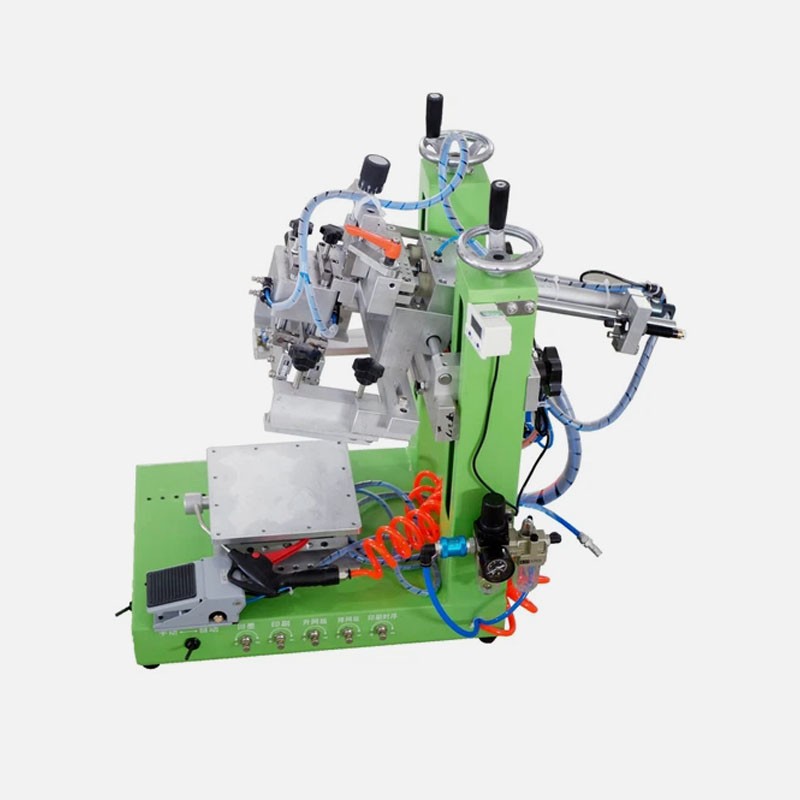 Small Size Semi-Automatic Desktop Flatbed Screen Printer for Paper Card Cloths
