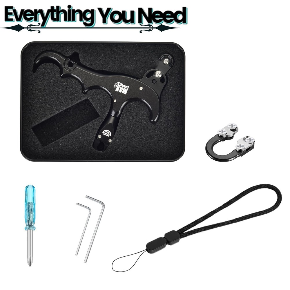 DD Bow Release Archery Release 360° Rotatable Thumb Release for Compound Bo