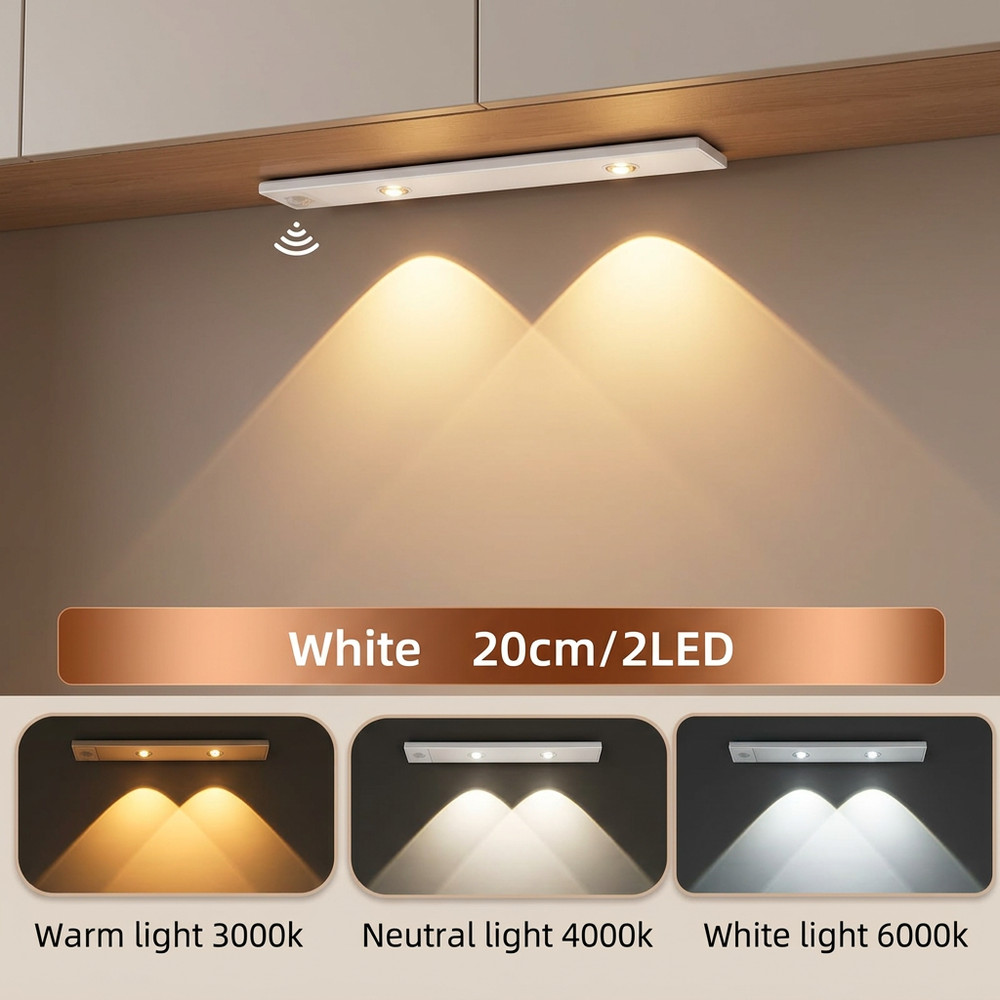 Motion Censor LED Ultra Thin Cabinet Light 20cm