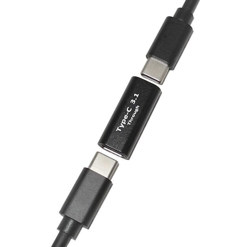 Accessonico USB C Female to Coupler, 2Pack 3.1 Type C Black