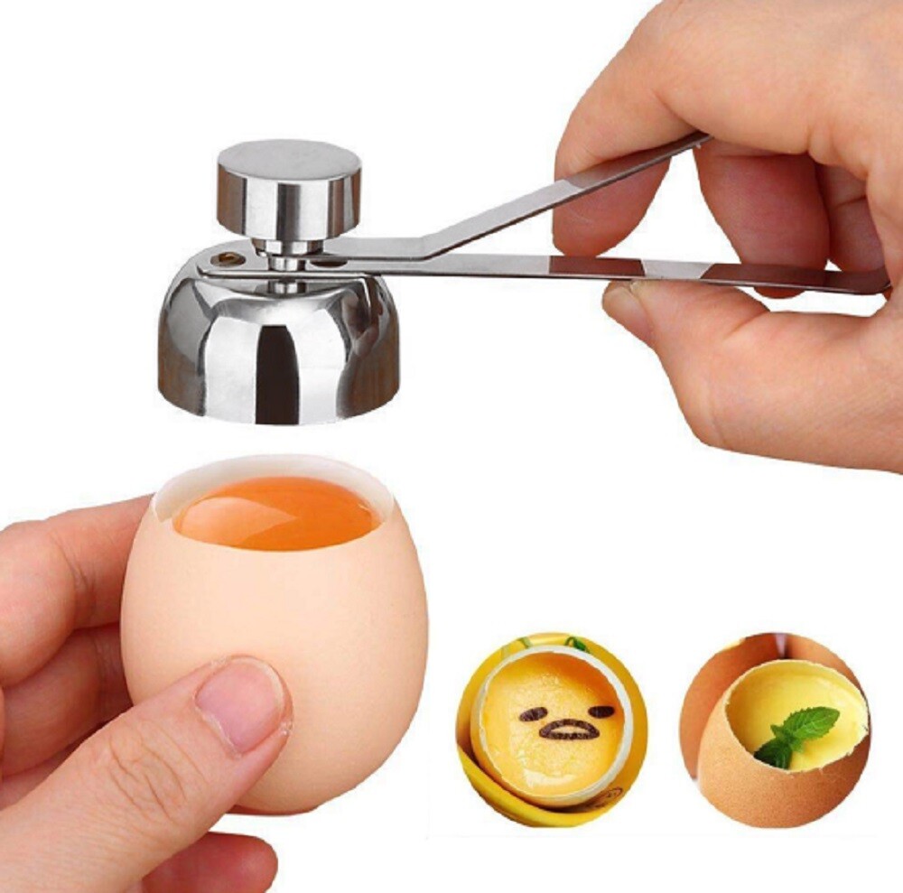 Stainless Steel Egg Topper-Shell Opener Cutter Cracker for Kitchen & Home Use