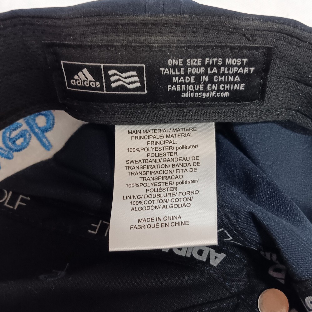 Adidas KC PGA web.com Tour Golf Hat Blue Adjustable Back
