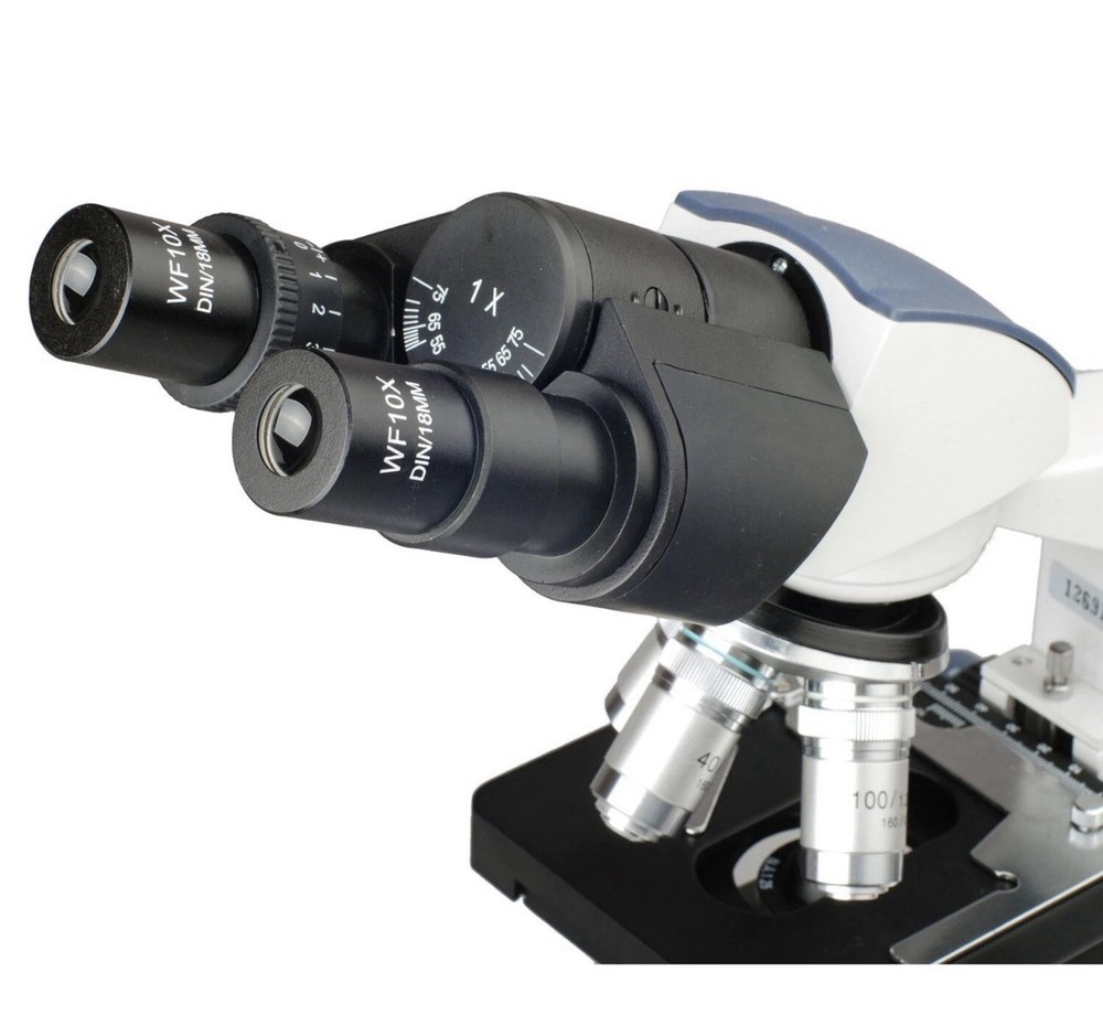 Amscope B120C 40X-2500X Binocular Compound LED Microscope + 3D Mechanical Stage