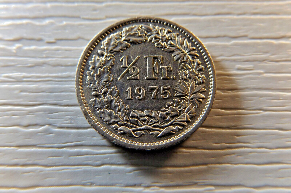 SWITZERLAND 1975 1/2 Franc