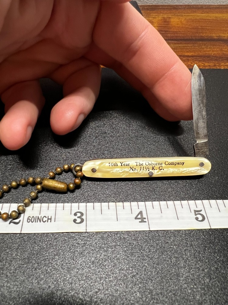 Vintage Colonial PRovidence RI Celluloid Handle Knife