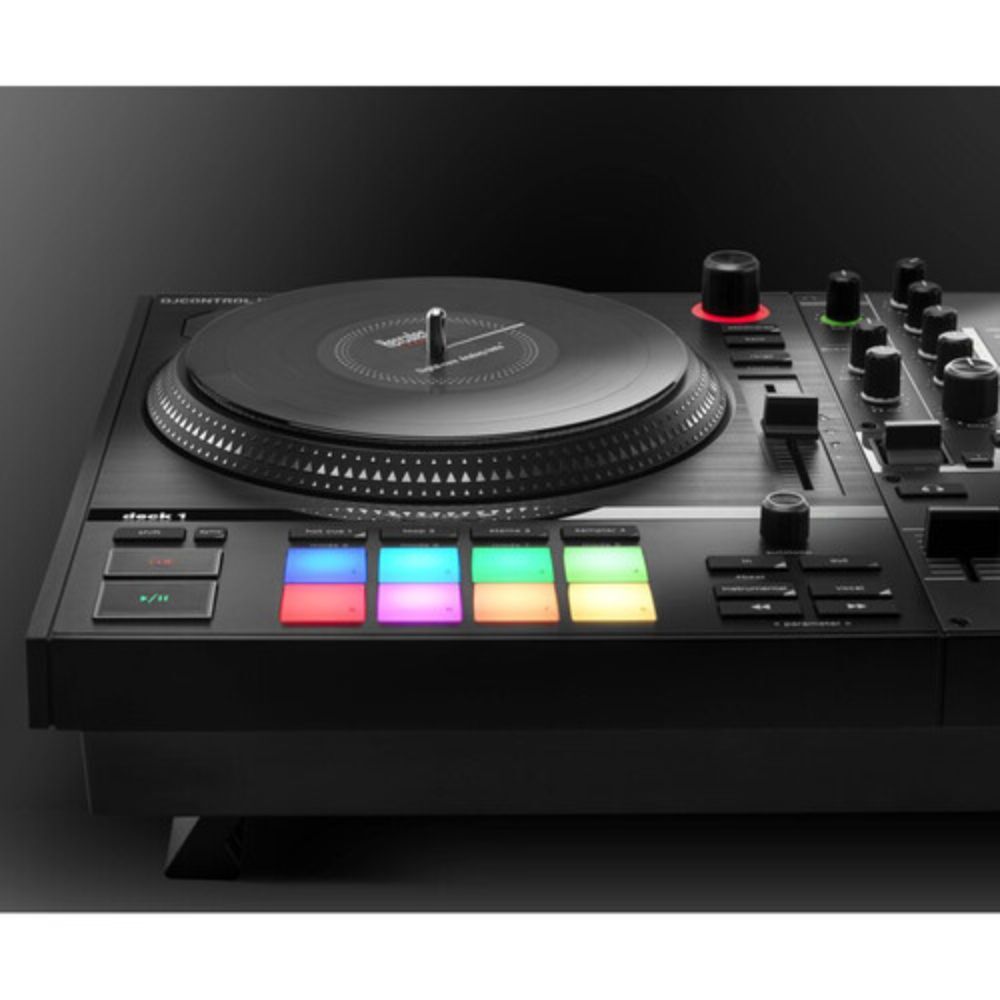 Hercules DJControl Inpulse T7 Motorized Controller w/ Cover & Headphones Bundle