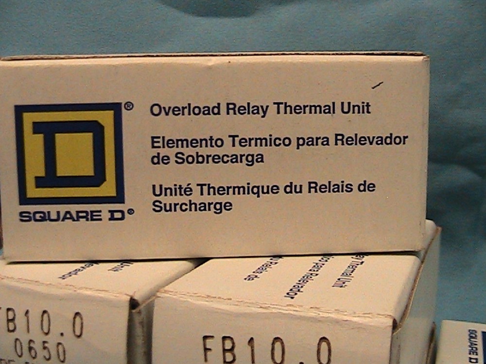 6 SQUARE D THERMAL UNITS FB10.0