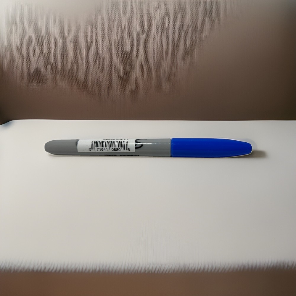 Sharpie Techno Blue Fine Point Limited Edition Electro Pop Permanent Marker, 1ct