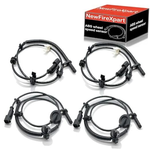 ABS Wheel Speed Sensor 4-Pack Complete Set, Compatible with 2007-2016 Acadia,