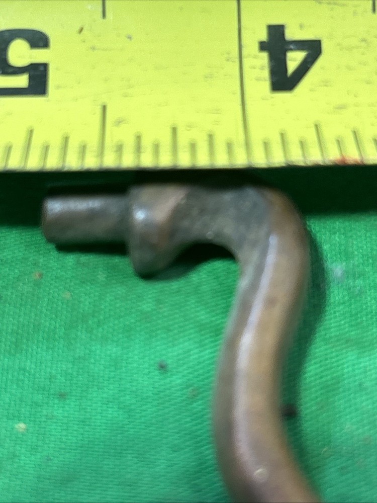 Seven 4.5” Center Gooseneck Solid Brass Antique Drawer Pulls Bails England