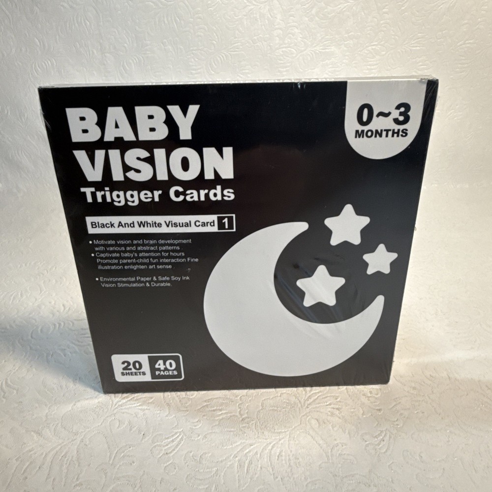 Baby Vision Trigger Cards Black White Visual Card 0-3 Months