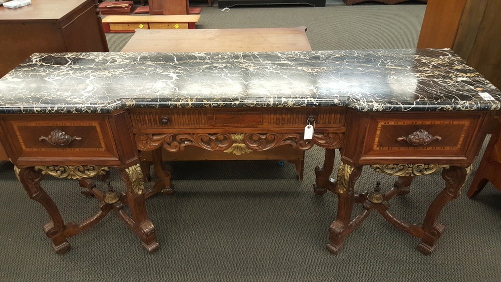 Marble Top Sideboard