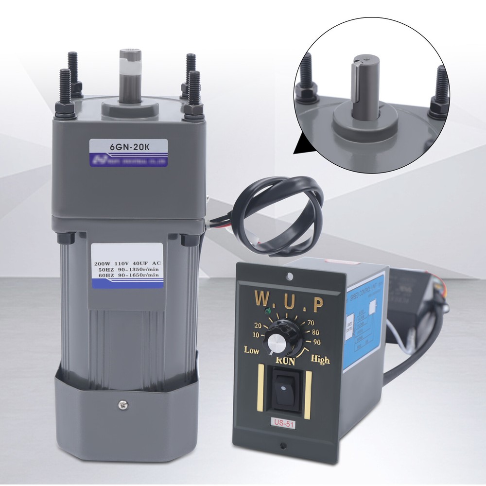 Gear Motor 110V Gear Motor Electric Motor Variable Speed Controller