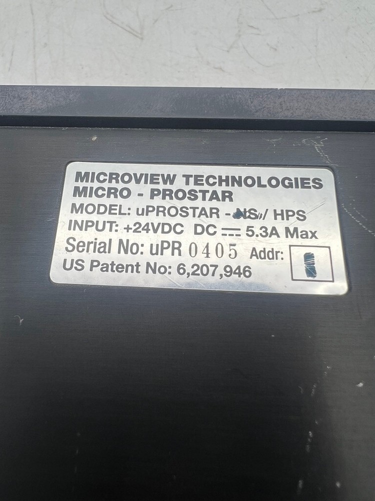 MICROVIEW TECHNOLOGIES MICRO PROSTAR Wafer Vision System uPROSTAR Box USA