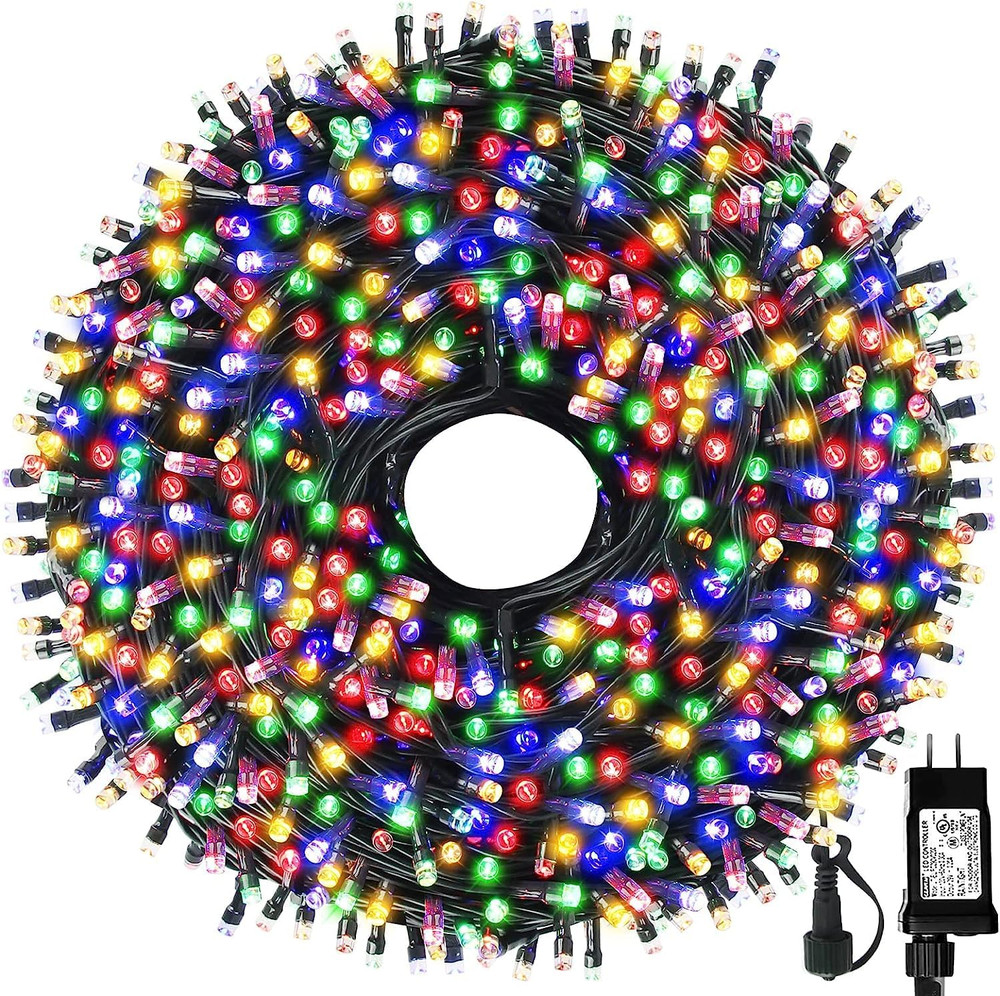 Christmas Lights Outdoor Indoor String Lights 105FT 300LED 8Mode Memory Function
