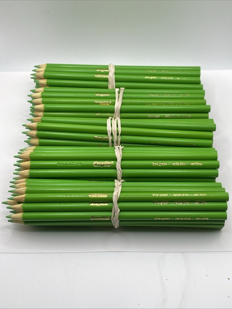 (100) Crayola Colored Pencils  (lime green) BULK