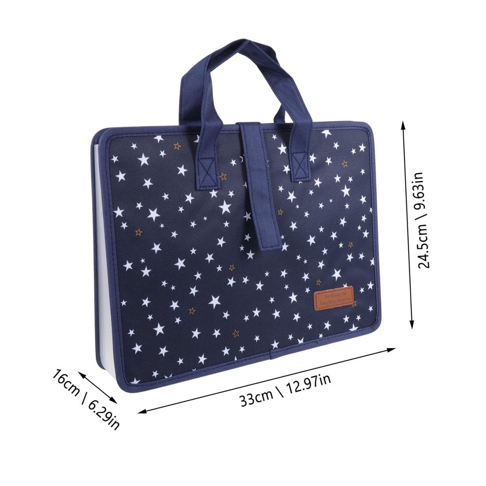 Expanding File Folder with Handle Portable Document Organizer Folder with 13 ...