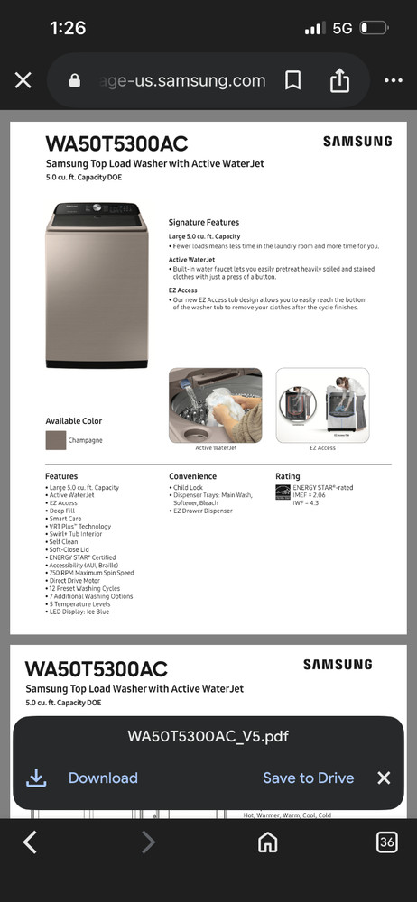 🔥SAMSUNG Washer & Dryer SET🔥