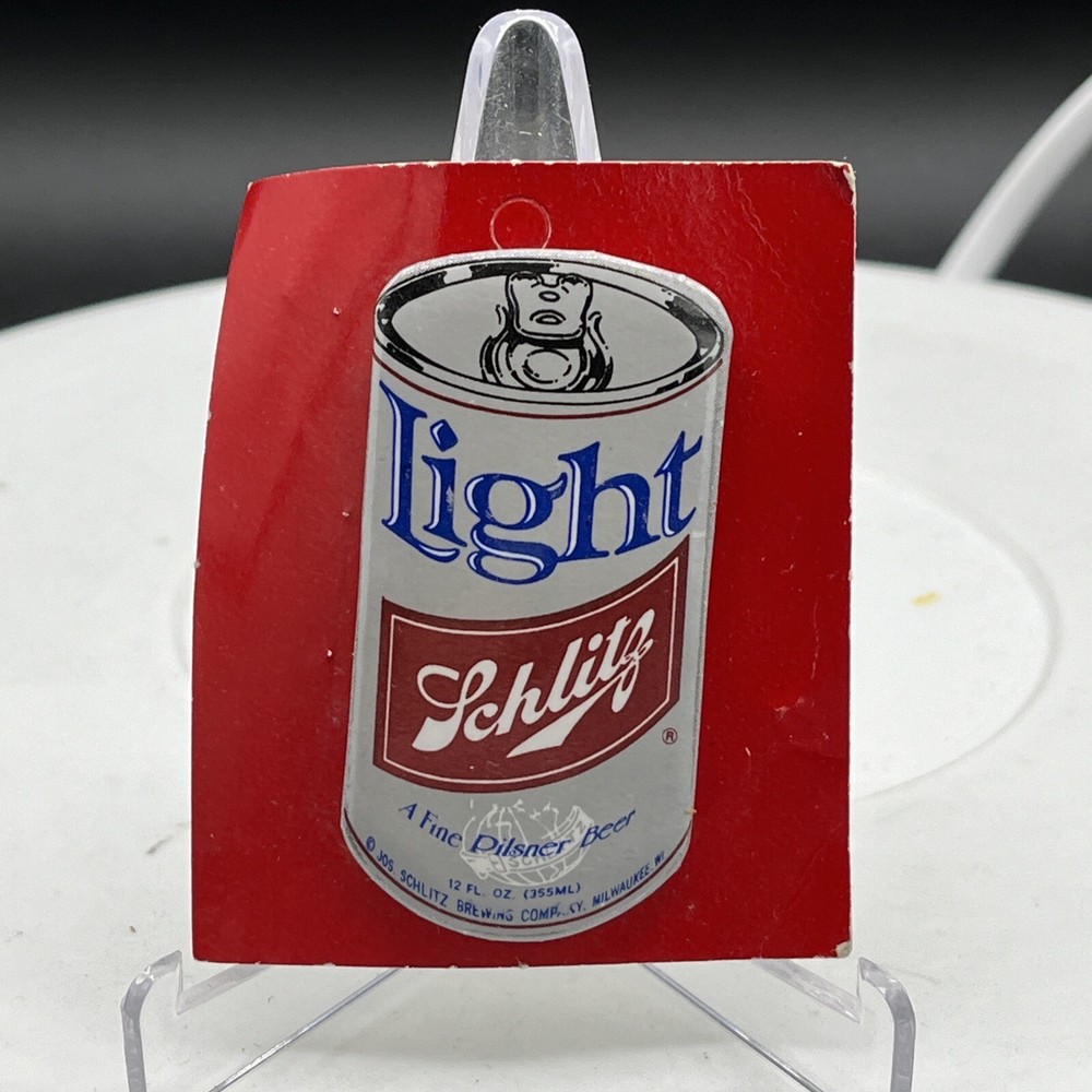 Vintage Schlitz Beer Can Pin Button New 1970s