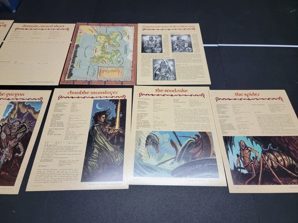 Advanced Dungeons & Dragons, Birthright Campaign Box Set (TSR 3100) Incomplete